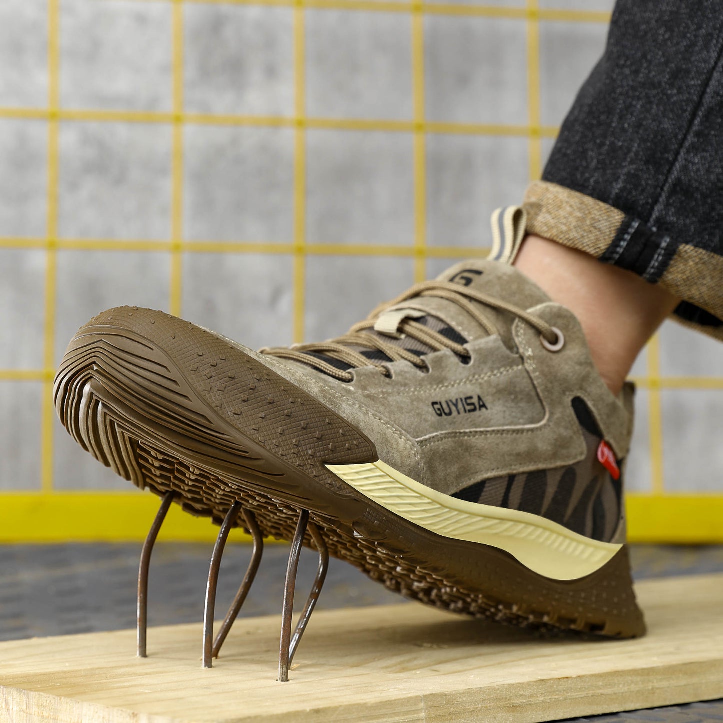 Ark – zapato de seguridad beige con puntera – Kraft Uruguay, vista 4