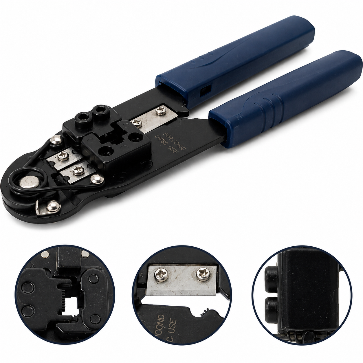 Pinza Crimpadora RJ45 RJ11 RJ12 Herramienta De Red Profesional