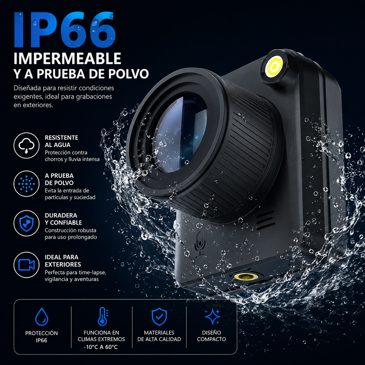 Cámara time-lapse 4K IP66 para obras – Kraft Uruguay, vista 4