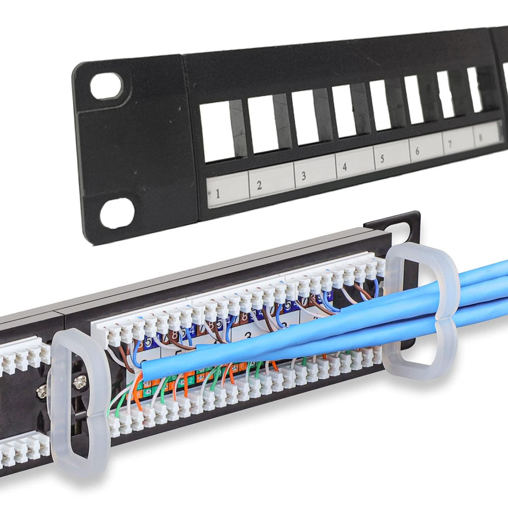 Patch Panel Cat5e 24 Puertos 1U Para Rack Networking