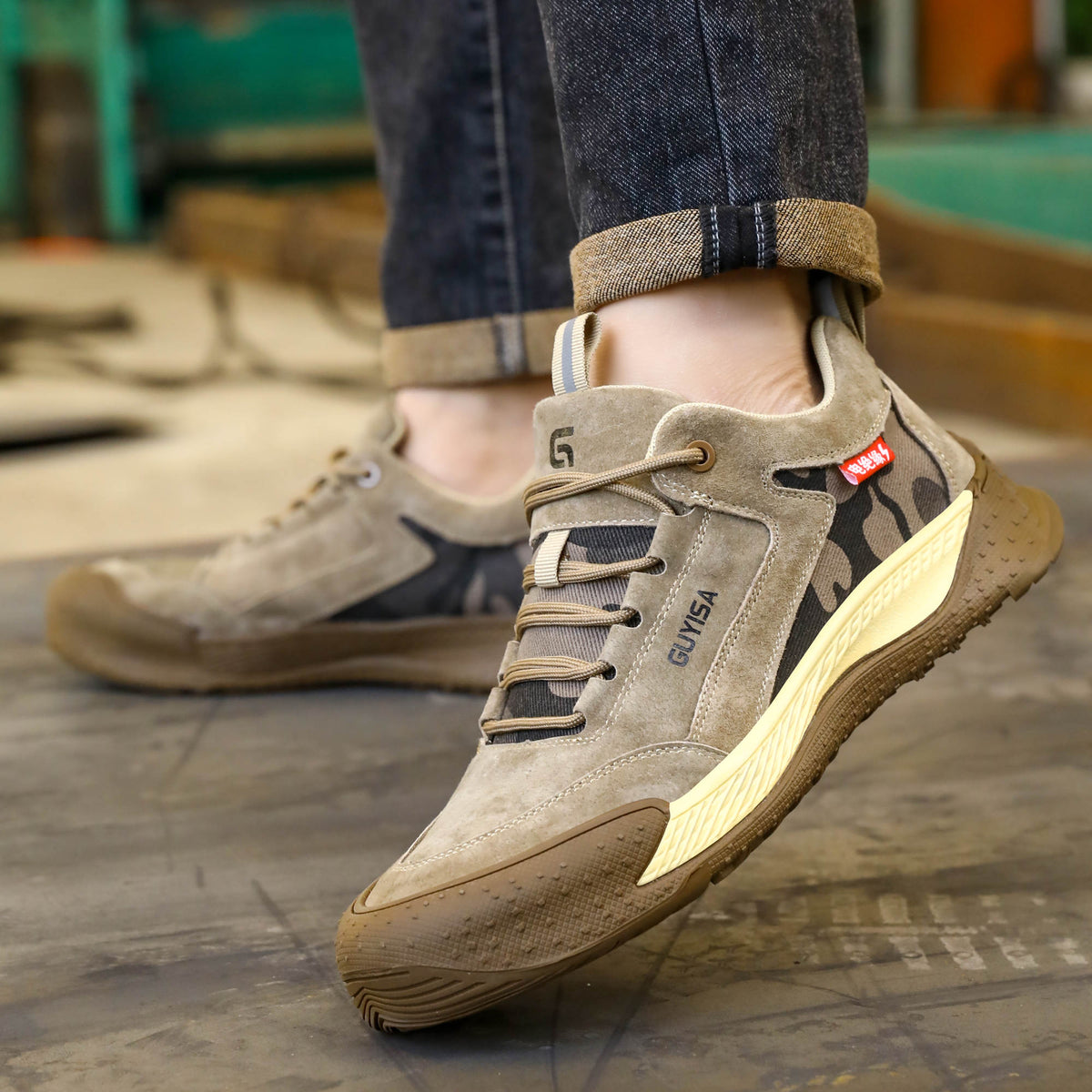 Ark – zapato de seguridad beige con puntera – Kraft Uruguay, vista 3