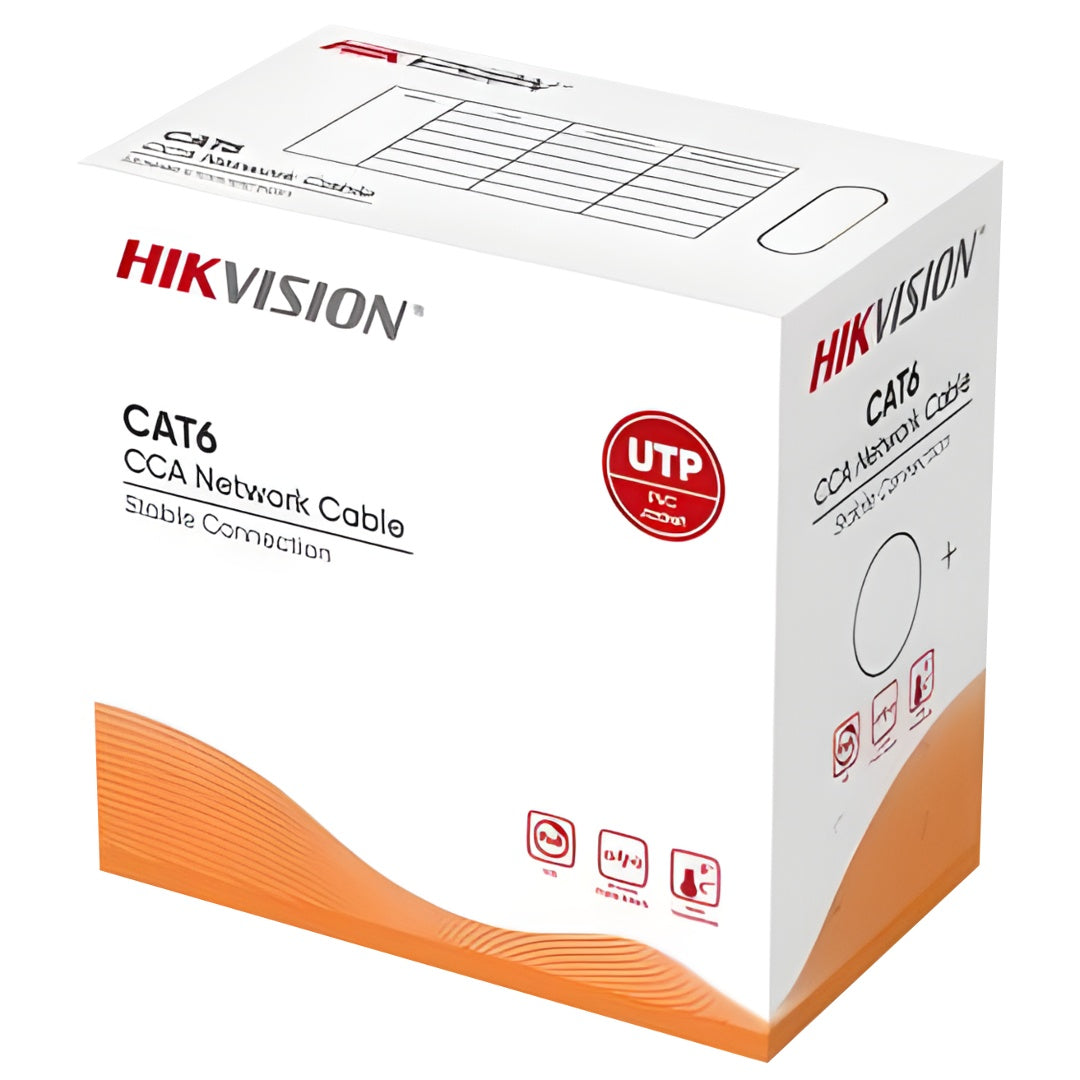 Cable Hikvision UTP Cat 6E CCA – 305 m Interior
