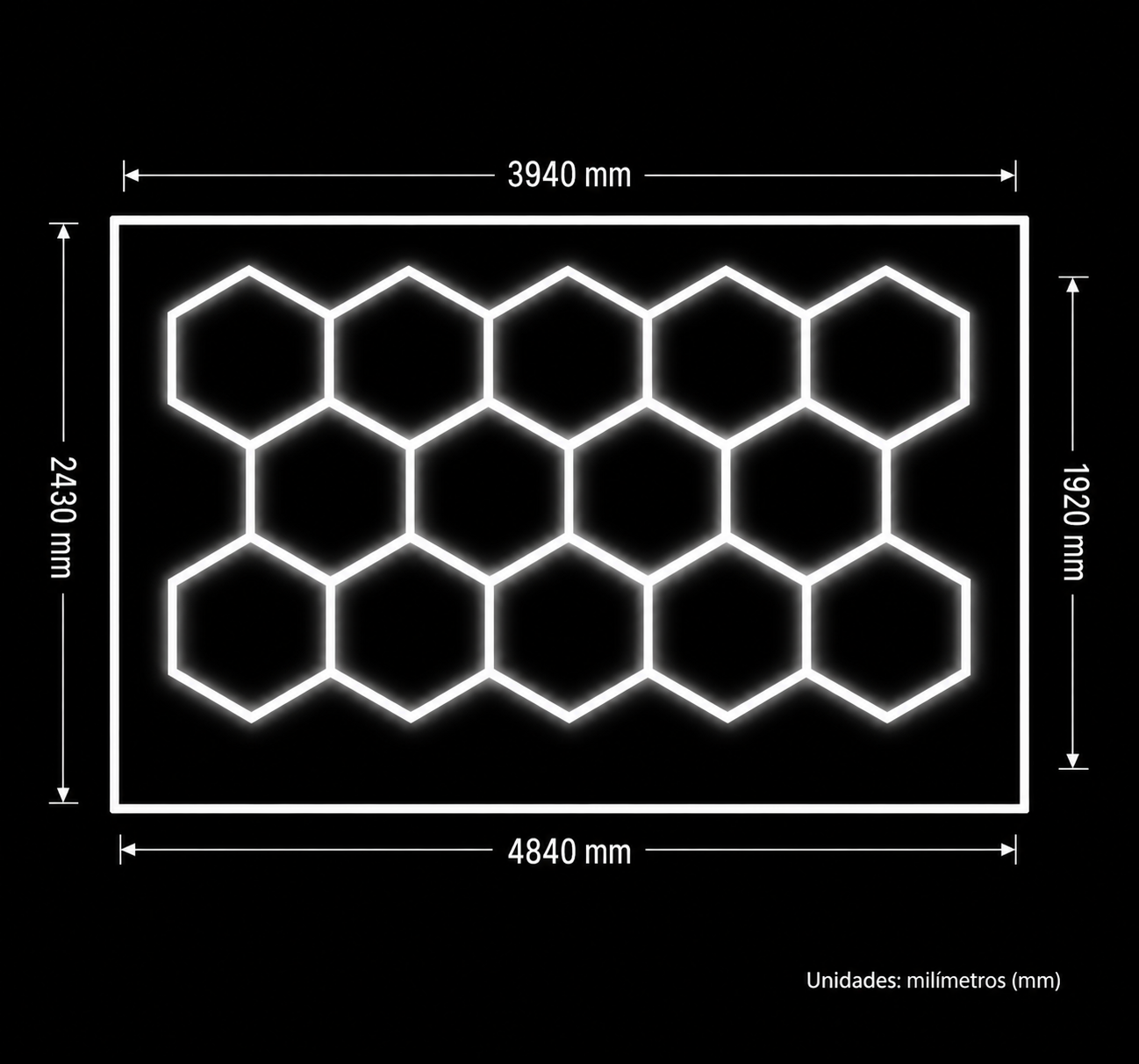 Paneles LED Hexagonales para Techo – Iluminación Premium