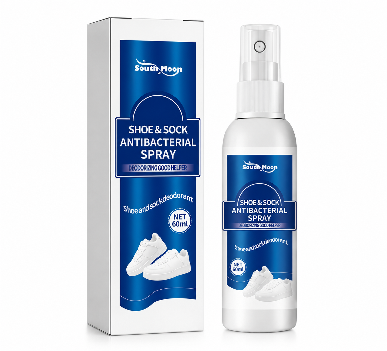 Spray Antibacterial Para Calzado y Medias – Eliminador de Olores 60ml