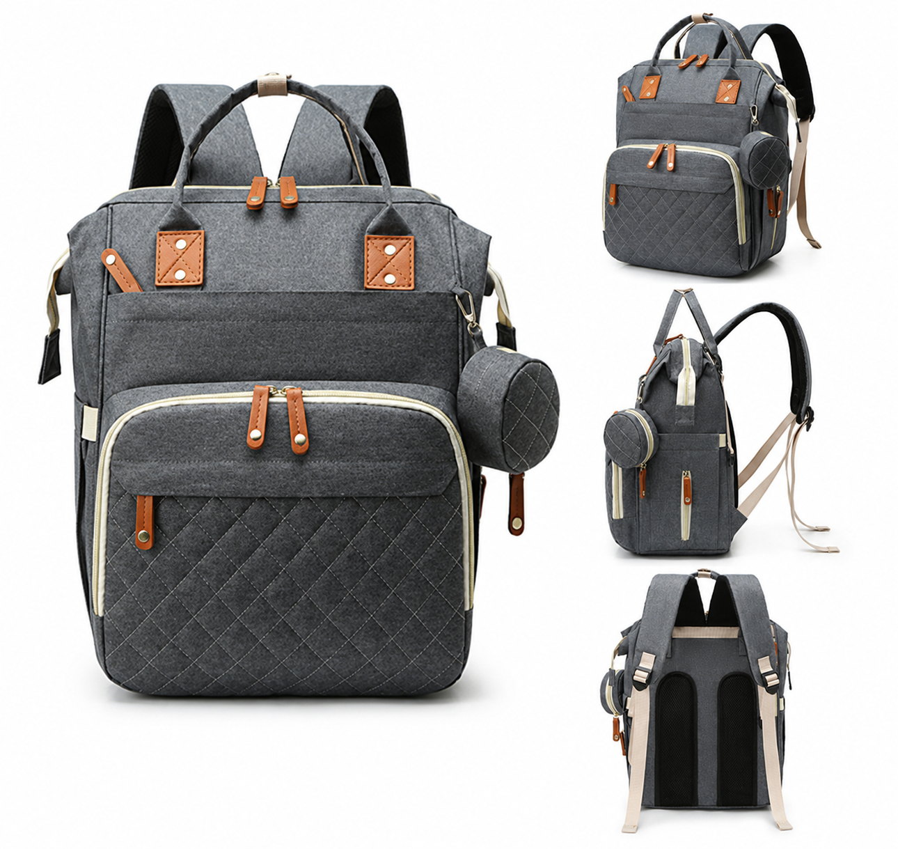 Mochila Multifuncional Impermeable Oxford Grande Con Compartimentos