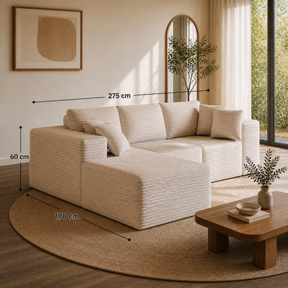 Sillón Cama 3 Cuerpos – Sofá Moderno Amplio Convertible