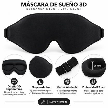 Antifaz para dormir ergonómico – Kraft Uruguay, vista 3