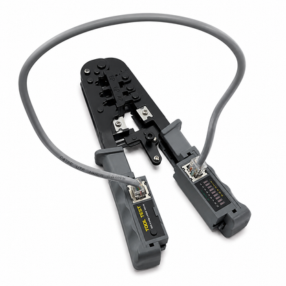 Pinza Crimpadora RJ45 8P8C Con Tester De Red Profesiona