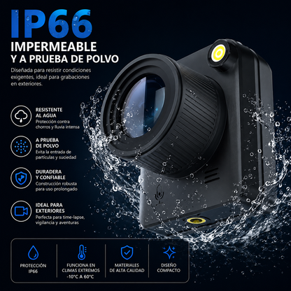 Cámara Time-Lapse 4K IP66 Para Construcción Y Exteriores