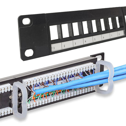 Patch Panel Cat5e 24 Puertos 1U Para Rack Networking